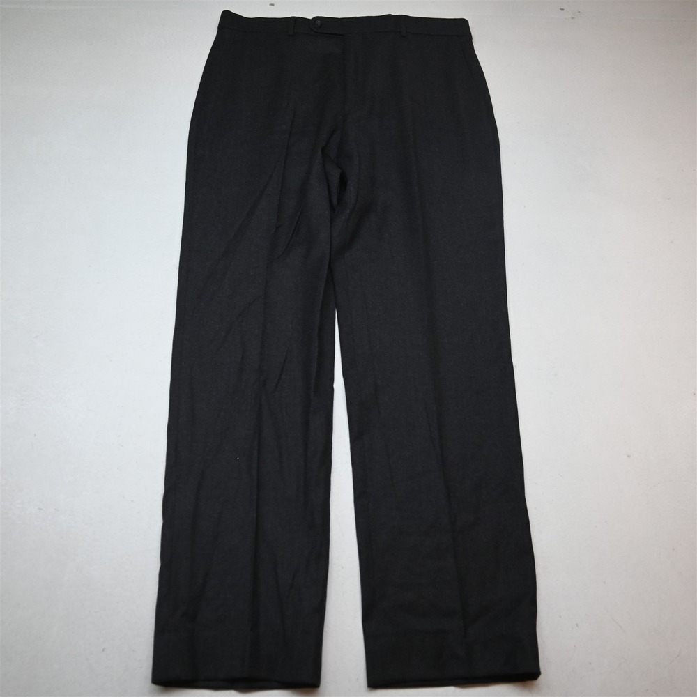 Ballin 34x34 Gray Wool Cashmere Flannel Comfort Eze Classic Dress Mens Pants